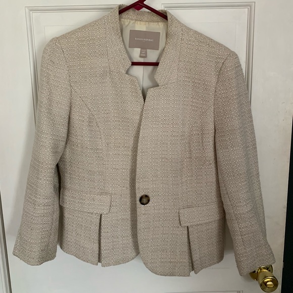 Banana Republic Cropped Sleeve Blazer - Picture 1 of 5